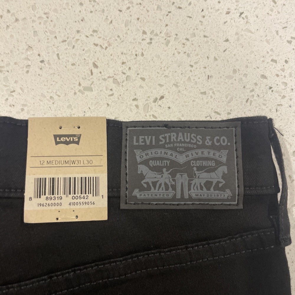 Levis 311 Jeans Womens 31 Black Shaping Skinny Stretch Denim Mid Rise Dark Wash - Picture 6 of 6
